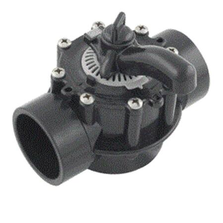 MOLDED PRODUCTS 1.5 in. Socket x 2 in. Spigot Black CPVC NSF 3-Way Diverter Valve, 16PK 25913-154-000